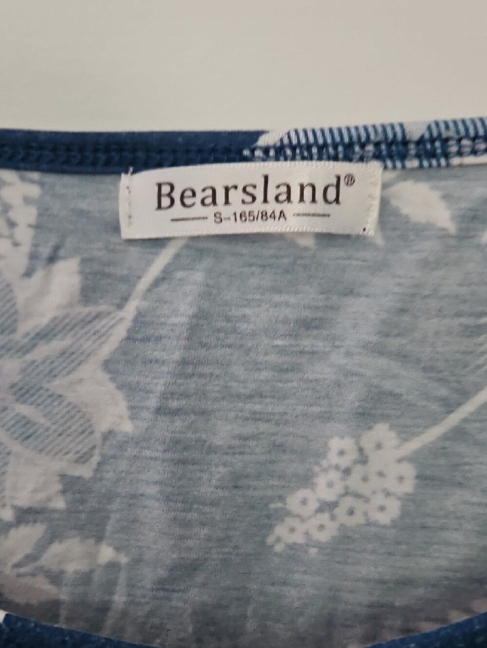 Bearsland Navy Blue Floral Ruffle Tank Top - Picture 2 of 5